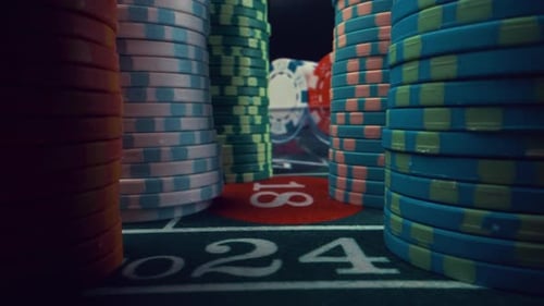 Fichas de cassino reais de luxo para vencedores de jogos de azar e conceito de apostas