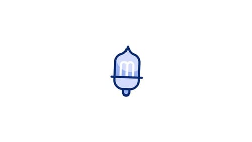 Animiertes Glühbirnensymbol