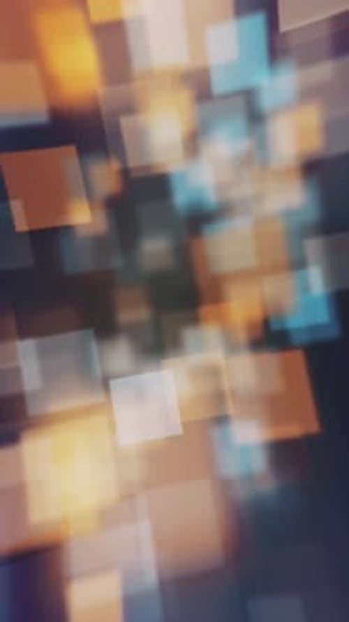 Vertical Video - Square Bokeh Lights Abstract Background Animation