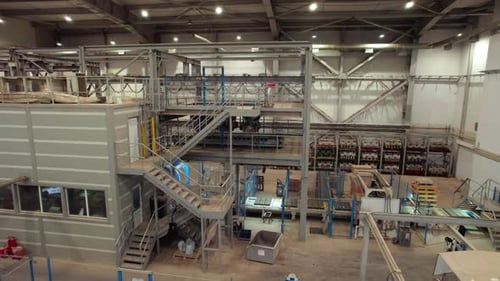 Production Shop with Multilevel Installation with Office