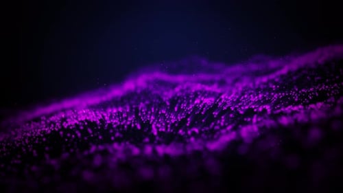 Futuristic Abstract Glowing Particle Wave Background