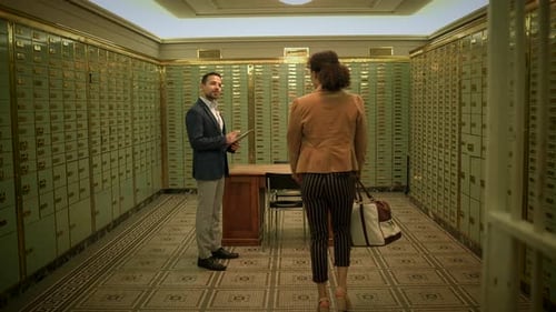 Two Professionals on a One on One Meeting Inside the Vault Room