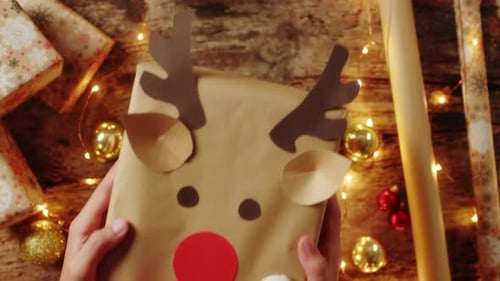 Cutie Reindeer Christmas Gift Box