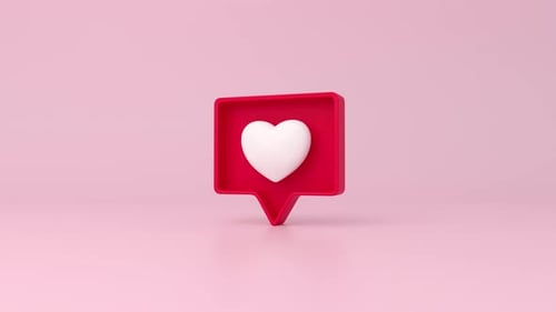 Notifications like. Social media concept.