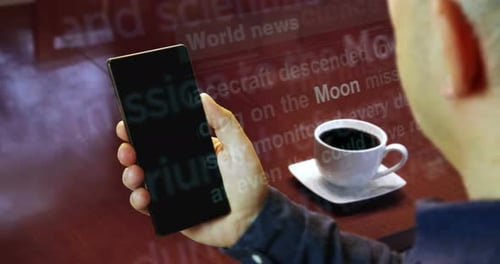 Futuristic Holographic Text Display Kinetic Typography