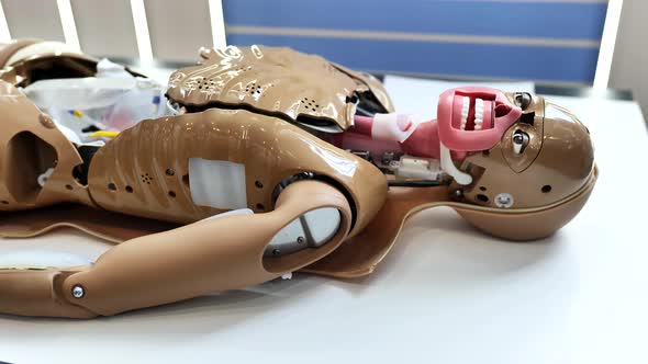Mannequin de robot humanoïde pour l'enseignement médical et la ...