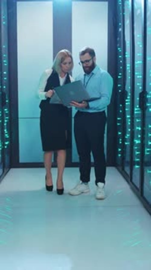 Professionals Collaborate Effectively in a HighTech Environment Where Innovation Thrives