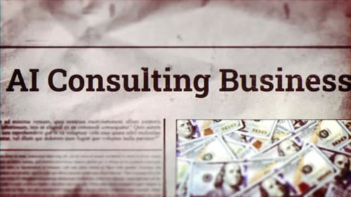 Crumpled Newspaper Headline Text and Image Reveal