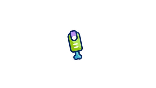 Animated Cartoon Detached Finger Halloween Icon