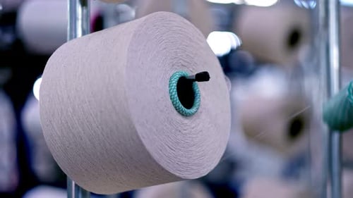 Thread Spools and Textile Production Infrastructure