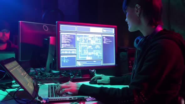 Wanted Hackers Coding Virus Ransomware Using Laptops and Computers ...