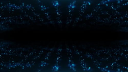 Blaues Partikelfeld HD