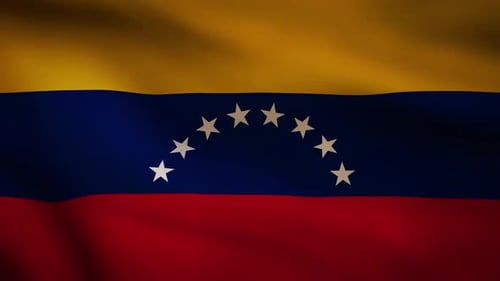 Waving Venezuelan Flag for National Identity and Celebrations