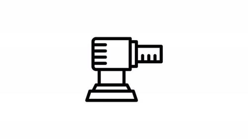 workshop line icon animation