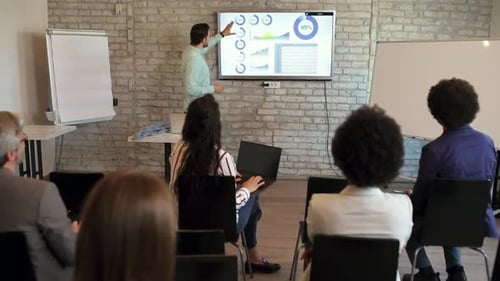 Data Presentation in a Modern Office Setting