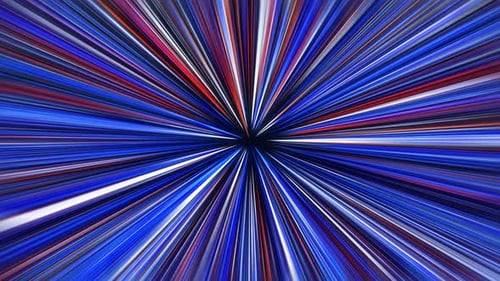 Futuristic Space Warp Speed Light Streaks Background