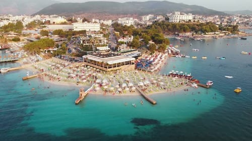 Elegant Hotels and Beaches of Azure Sea of Ksamil Beach Albania