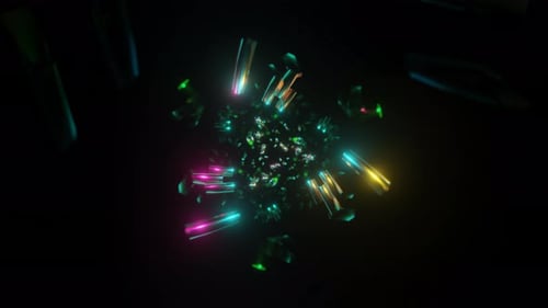 Fond de disco au néon palpitant VJ Loop