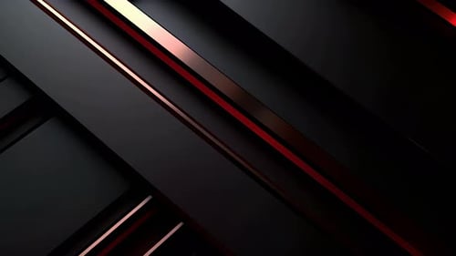 Modern Abstract Geometric Background Animation with Metallic Lines