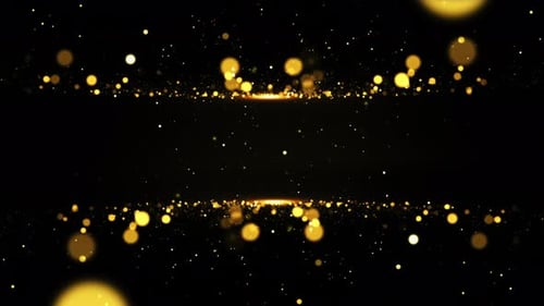 Gold Particles Background Loop