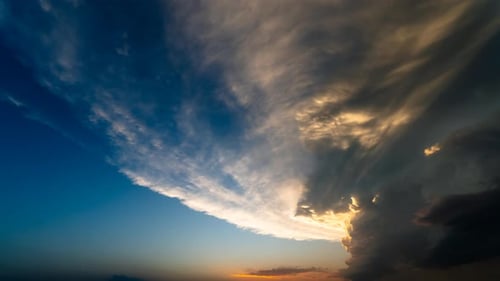 Sunset Sky with Dramatic Clouds