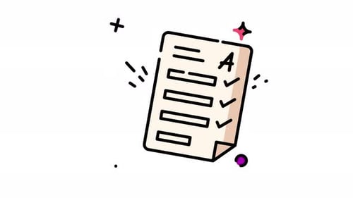 Animated Grade A Checklist Document for Education
