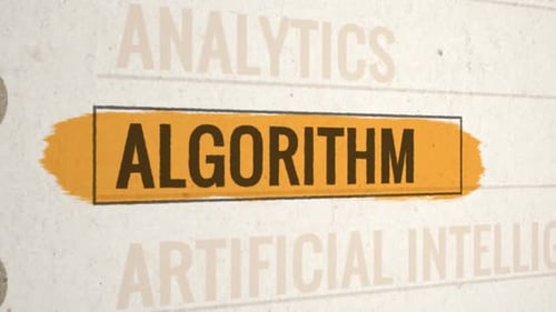 Mechanical Ticker Animation Revealing Text with Highlighter Effect on Paper