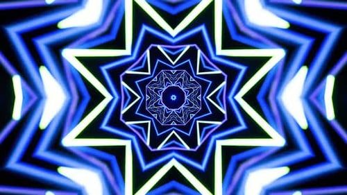 Unendlich ansteigende Dreiecke. Kaleidoskop-Animation
in Endlosschleife.
