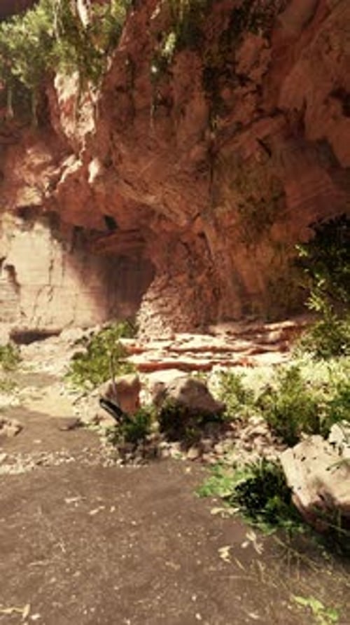 Dirt Path Running Through Mountain Landscape