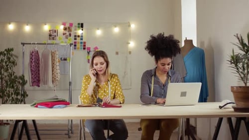 Creative Women In A Studio, Startup Business.