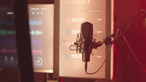 Podcast-Aufnahmestudio