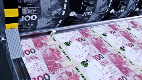 Printing 100 Hong Kong Dollar Banknotes 3