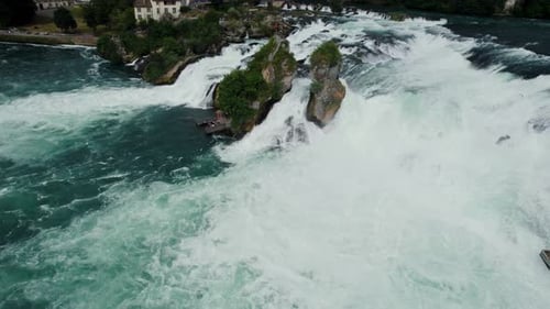 Rhine Falls Waterfall in Switzerland