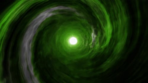 Time Vortex Animation, Hyperspace Time Travel Animation Concept, Flying Through Vortex Tunnel In Spa