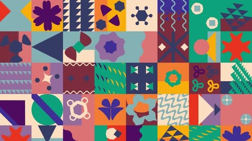 Geometrischer animierter Hintergrund