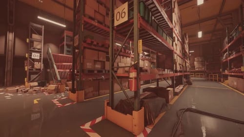 Entrepôt et stockage du magasin de marchandises au détail