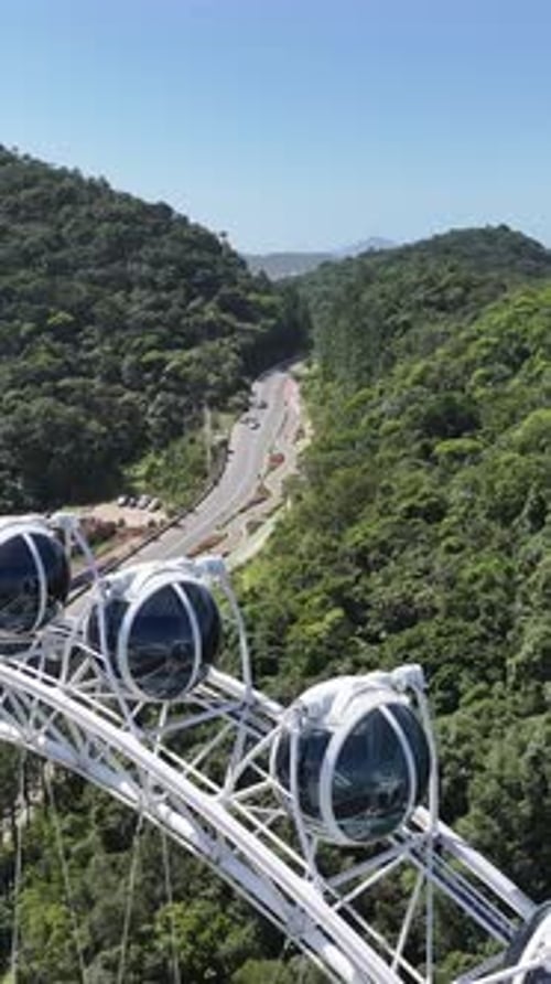 Amazing Ferris Wheel At Balneario Camboriu In Santa Catarina Brazil.