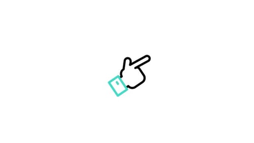 Minimalist Finger Snap Hand Icon Animation