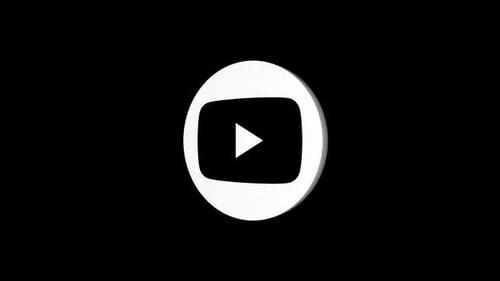 Schwarzes Youtube-Symbol
