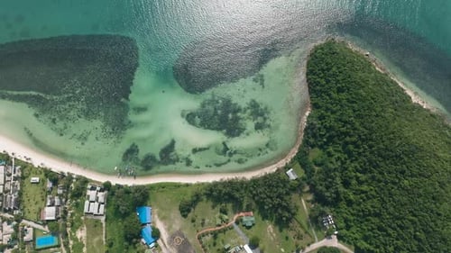 Coastline with Lush Greenery and Calm Turquoise Waters Lipa Noi Ko Samui Thailand