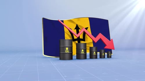 Barbados Oil Revenue And Reserves Decline With Red Arrow