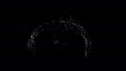 Dynamic Water Splash Transition with Fluid Motion