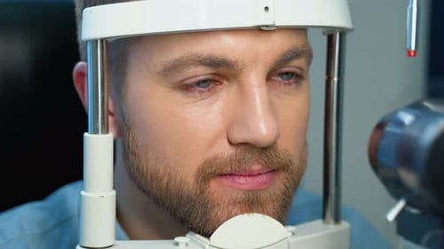 Patient in Ophthalmology Clinic