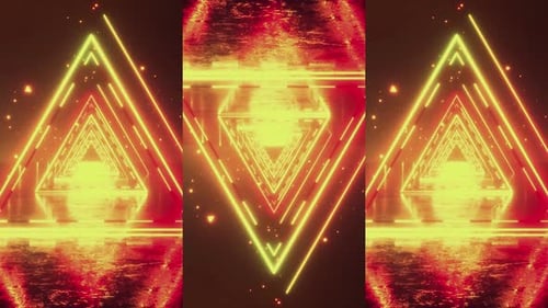 Abstract Vibrant Tunnel Background Video