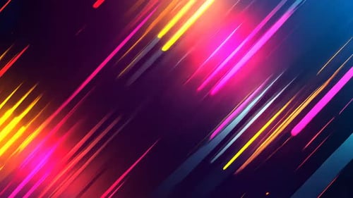 Vibrant, dynamic, abstract background with diagonal, glowing lines