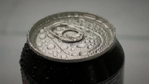 Black Cola Can Freezing