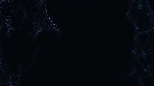 Abstract Blue Particle Wave Background Animation