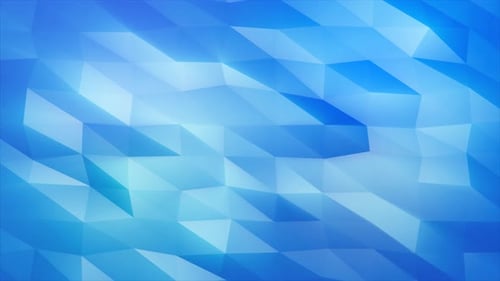 Abstract blue polygon background with smooth gradient effects and faceted geometric texture