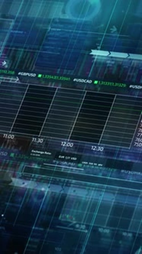 Infographics on Stock Trading in 3D Space