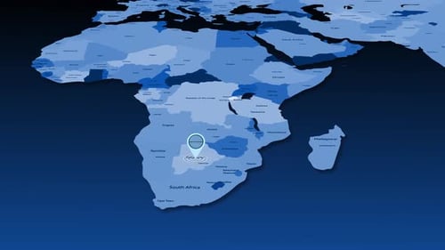 Animated World Map Zoom to Specific Location Pin